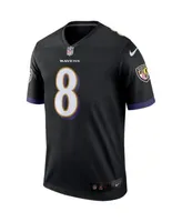 Nike Men's Lamar Jackson Black Baltimore Ravens Legend Jersey - Macy's