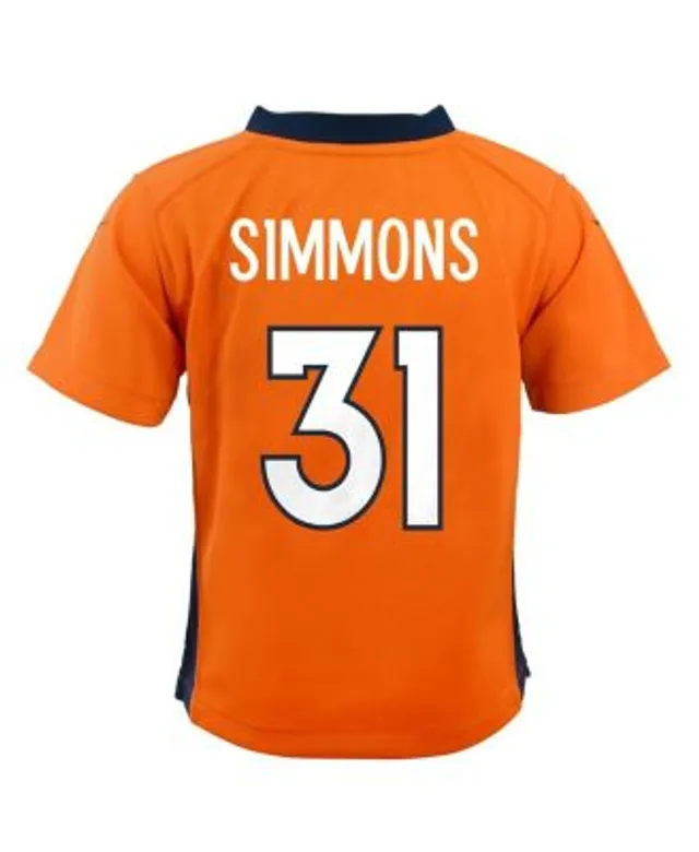 Nike Justin Simmons Orange Denver Broncos Legend Jersey