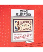 Men's Mitchell & Ness Allen Iverson Black Philadelphia 76ers Hardwood  Classics Swingman Jersey