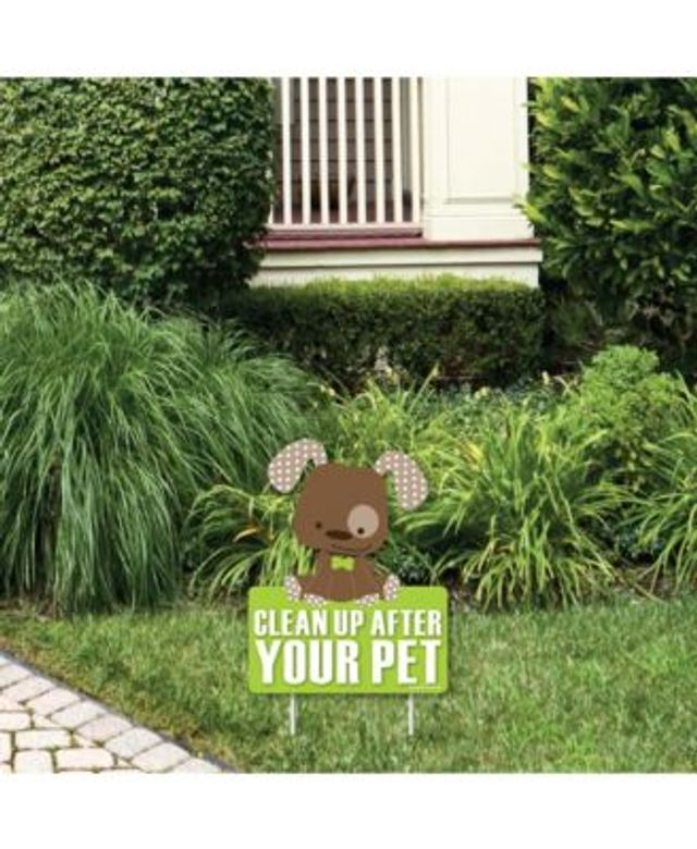 how to clean up lots of dog poop in yard