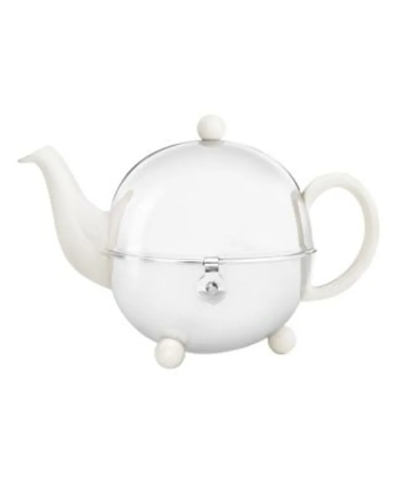 Porcelain Teapot with Stainless Steel Infuser - 17oz