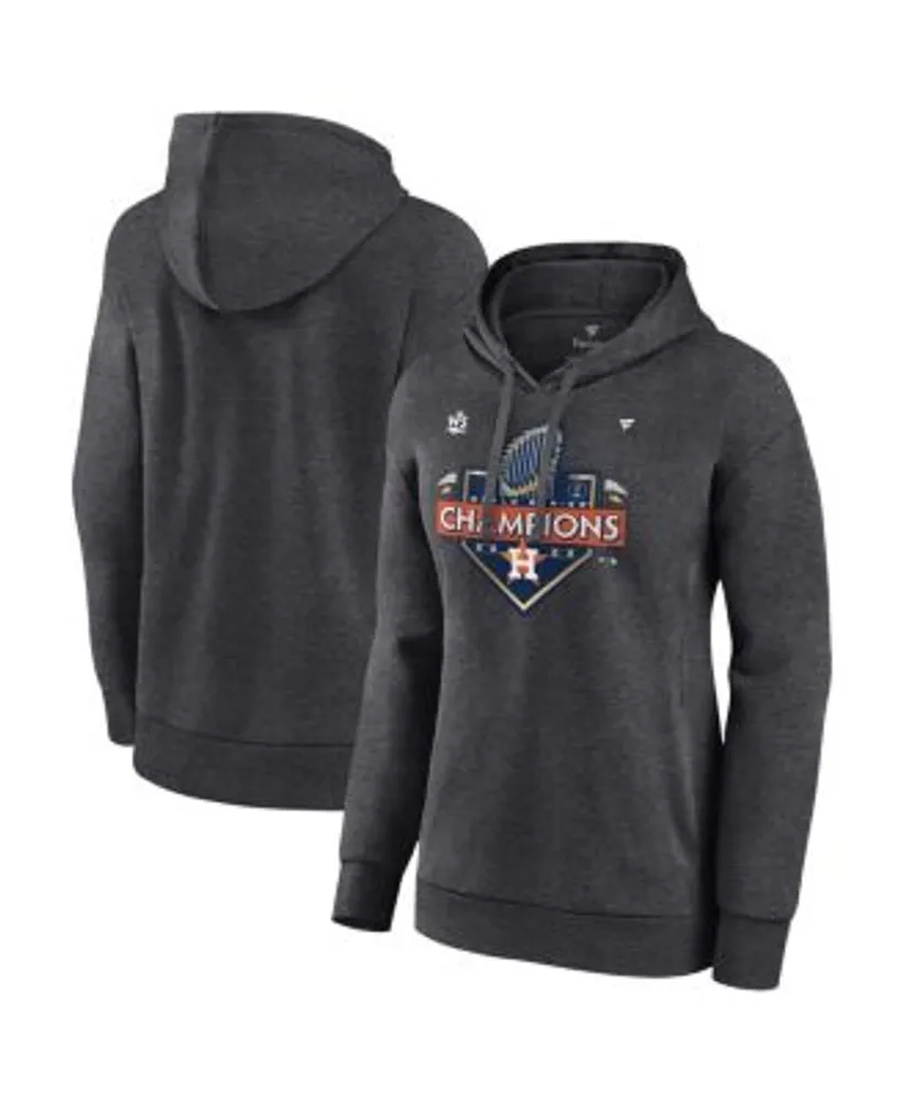 Men's Fanatics Branded Heather Charcoal Houston Astros 2022 World Series Champions Locker Room Pullover Hoodie Size: Small