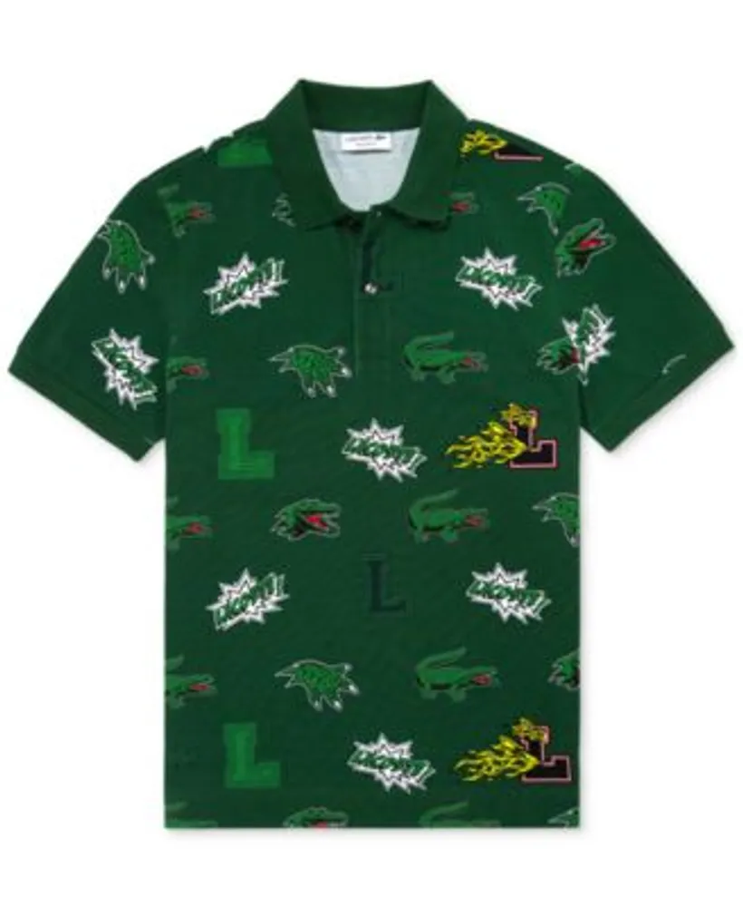 Lacoste Men's Short-Sleeve L & Graphic Polo Shirt | Connecticut Post Mall