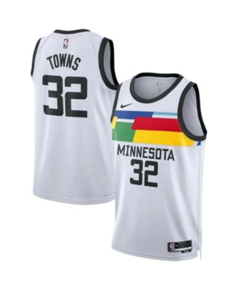 Nike Men's and Women's Karl-Anthony Towns White Minnesota Timberwolves  2022/23 City Edition Swingman Jersey