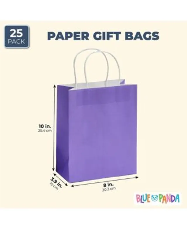 Rainbow Gift Bags with Handles and White Tissue Paper (15 Pack)