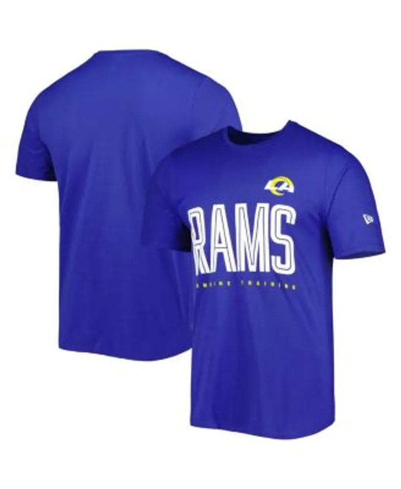 Men's New Era Royal Los Angeles Rams Combine Authentic Offsides Long Sleeve T-Shirt