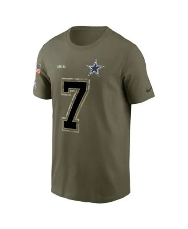 Nike Men's Trevon Diggs Olive Dallas Cowboys 2022 Salute To Service Name  and Number T-shirt