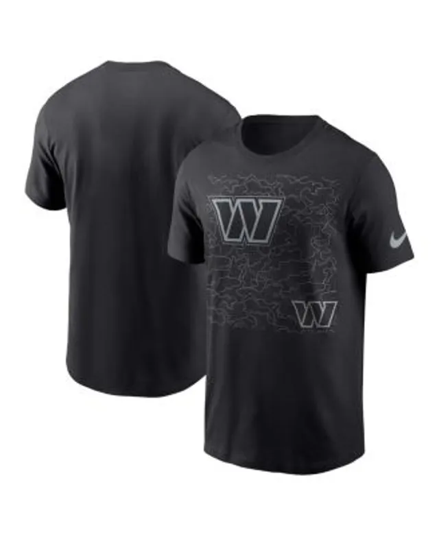 Nike Men's Washington Commanders Reflective Black Long Sleeve T-Shirt