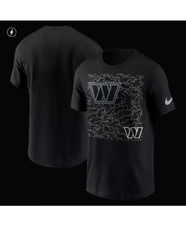 Nike Men's Washington Commanders Reflective Black Long Sleeve T-Shirt