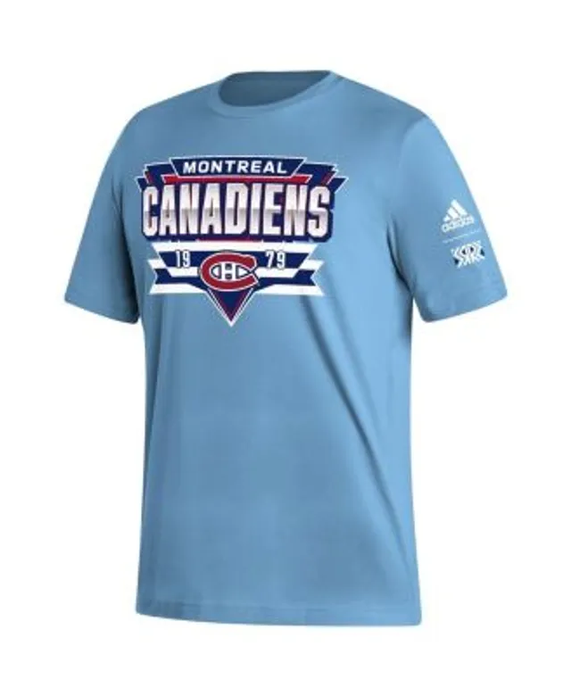 Men's Adidas Light Blue Montreal Canadiens Reverse Retro 2.0 Authentic Blank Jersey