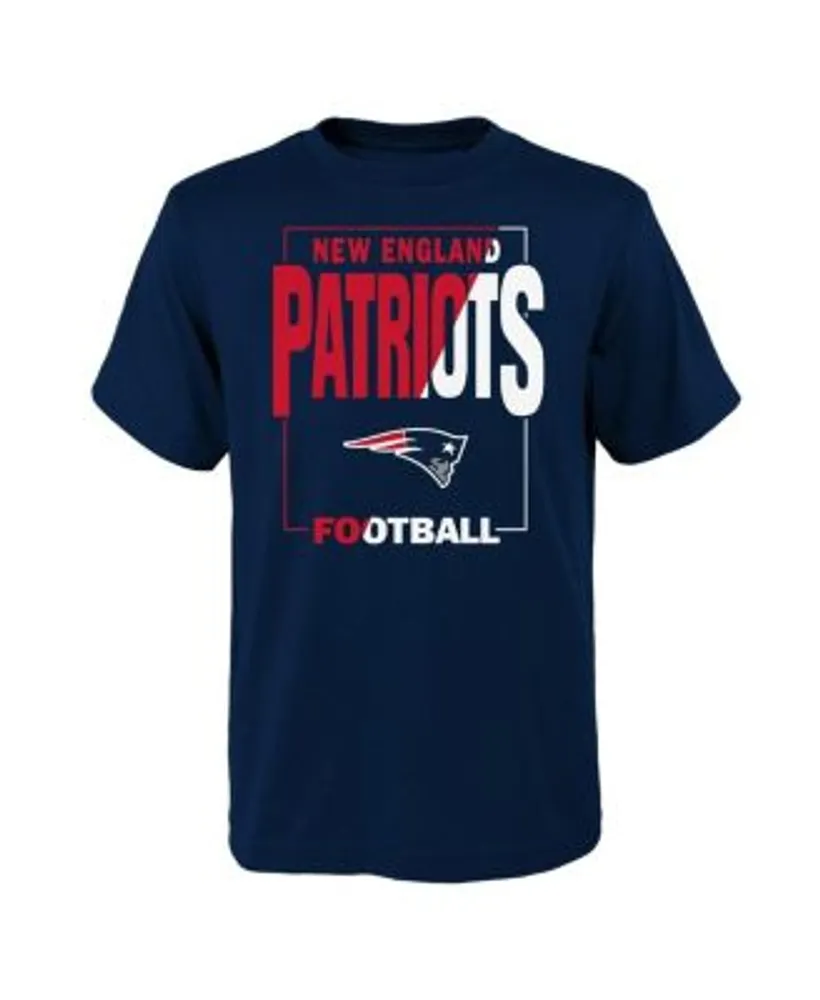 Outerstuff Youth Boys Navy New England Patriots Coin Toss T-shirt