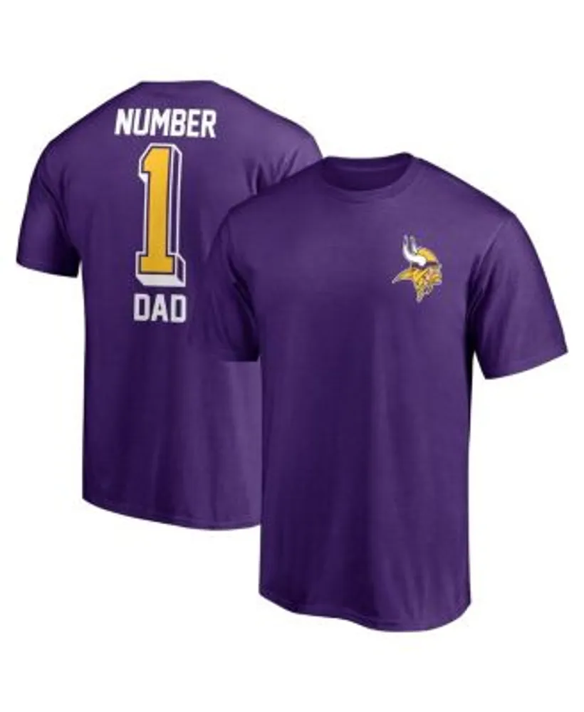 Men's Fanatics Branded Purple Minnesota Vikings #1 Dad T-Shirt