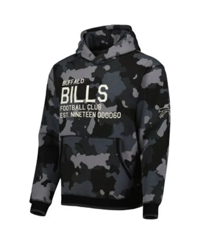 Buffalo Bills FOCO Camo Raglan Pullover Hoodie - Black