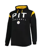 Pittsburgh Men's Sweatshirt Steelers Black Call The Shot Pullover