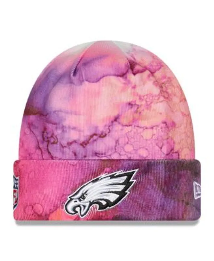 Men's New Era Pink Philadelphia Eagles 2023 NFL Crucial Catch 39THIRTY Flex Hat Size: Medium/Large