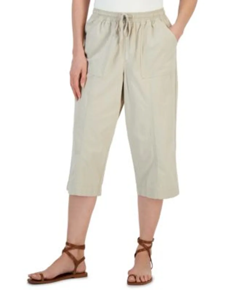 Karen Scott Denim Pull-On Pants, Created for Macy's - Macy's