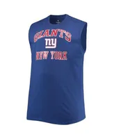 Men's Royal New York Giants Big & Tall Muscle Tank Top