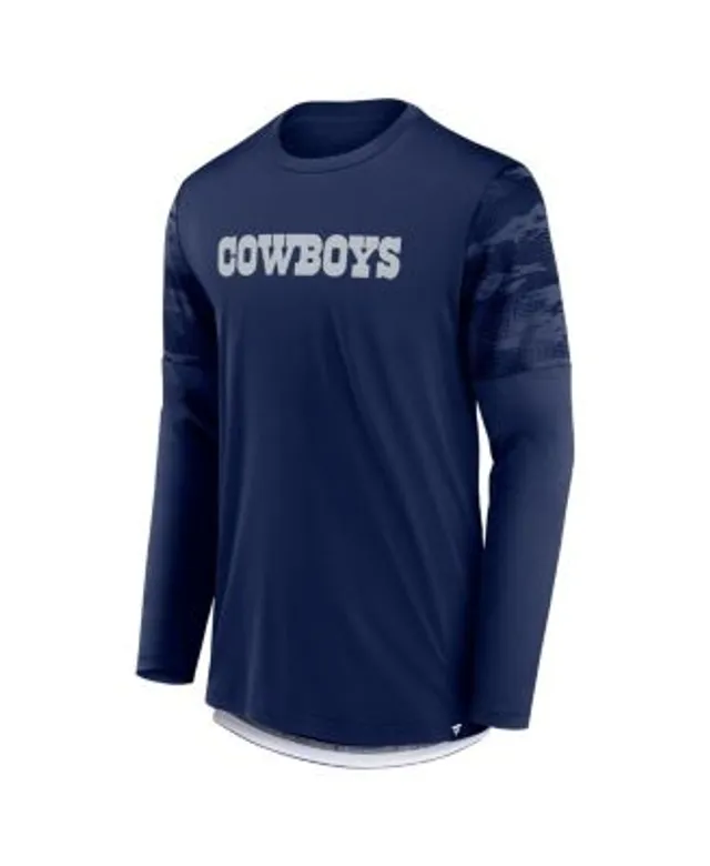 Dallas Cowboys Nike Dri-Fit Cotton Long Sleeve Raglan T-Shirt - Mens