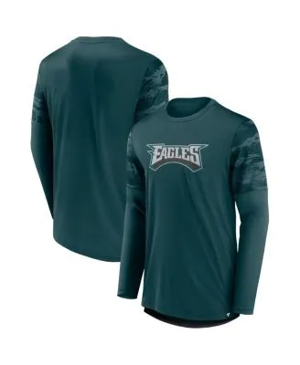 Philadelphia Eagles Men's Medium Black Long Sleeve Cotton Shirt