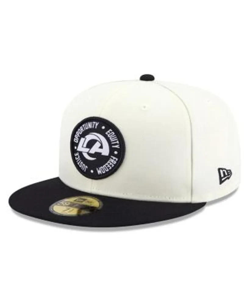 Men's New Era Black Los Angeles Rams on Low Profile 59FIFTY II Fitted Hat