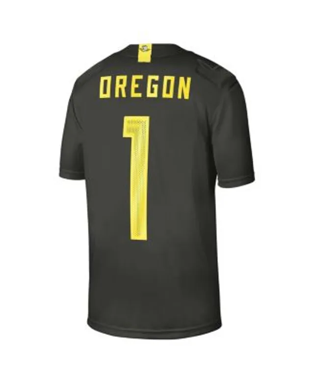 Men's Nike #1 Sequoia Oregon Ducks Alternate Game Jersey