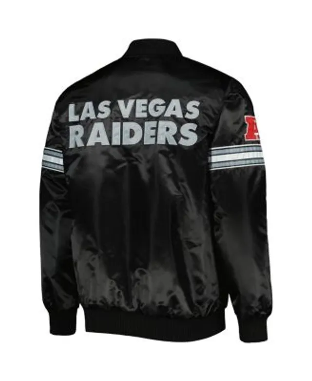 Las Vegas Raiders Starter The Power Forward Full-Snap Jacket - White