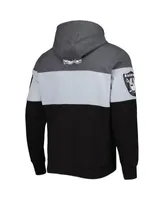 Las Vegas Raiders Starter Extreme Pullover Hoodie - Heather Charcoal/Black