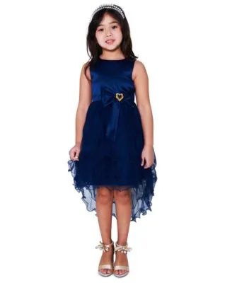 Dallas Cowboys Girls Preschool Heart to Heart Jersey Dress - Navy