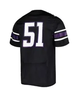 Northwestern Wildcats Youth Under Armour Black Replica Football Jersey with  #51