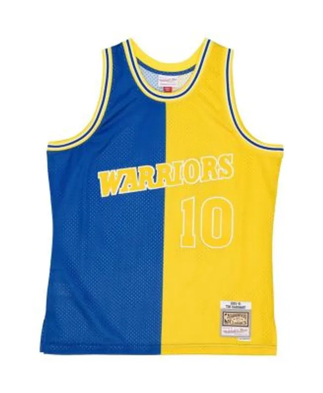 Youth Mitchell & Ness Tim Hardaway Royal Golden State Warriors 1990/91 Hardwood Classics Swingman Jersey Size: Small