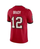 Men's Tampa Bay Buccaneers Tom Brady Nike Red Captain Vapor Limited Jersey