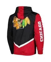 Chicago Blackhawks Mitchell & Ness Undeniable Full-Zip Windbreaker - Black