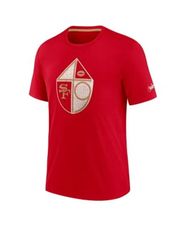 Mitchell & Ness Men's Mitchell & Ness Scarlet San Francisco 49ers Jumbotron  Historic Logo T-Shirt