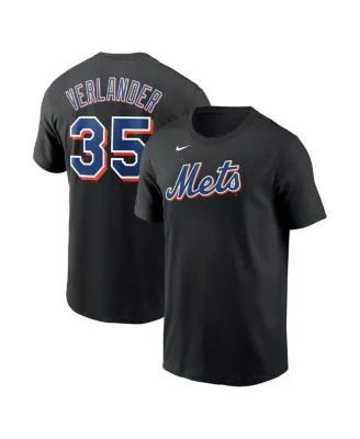 Justin Verlander New York Mets Nike Name & Number T-Shirt - Black