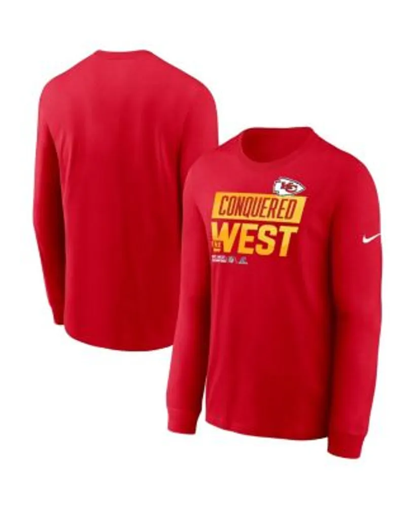 Nike Men's Red Kansas City Chiefs 2022 AFC West Division Champions Locker  Room Trophy Collection Long Sleeve T-shirt