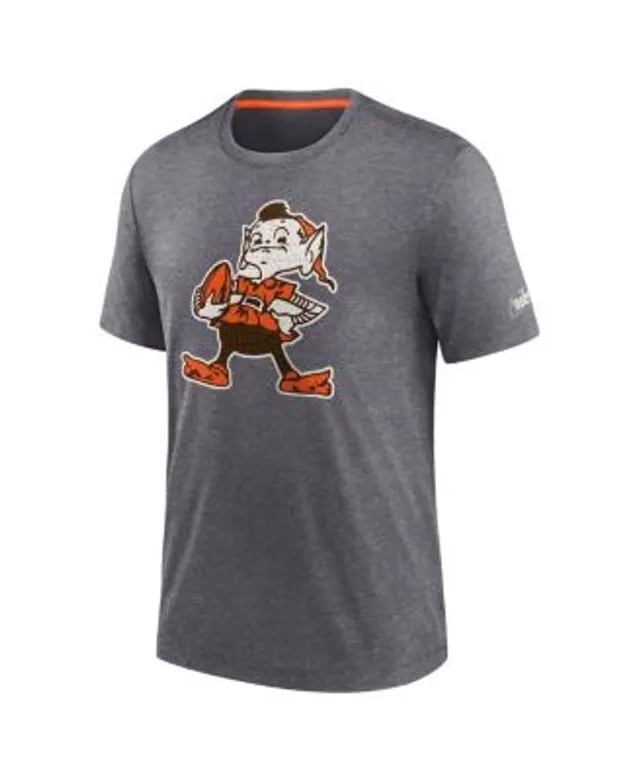 Men's Nike Orange Cleveland Browns Brownie The Elf Rewind Playback Logo  Tri-Blend T-Shirt 