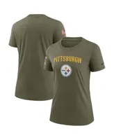 Men's Nike Olive Pittsburgh Steelers 2022 Salute to Service Long Sleeve T-Shirt Size: Small