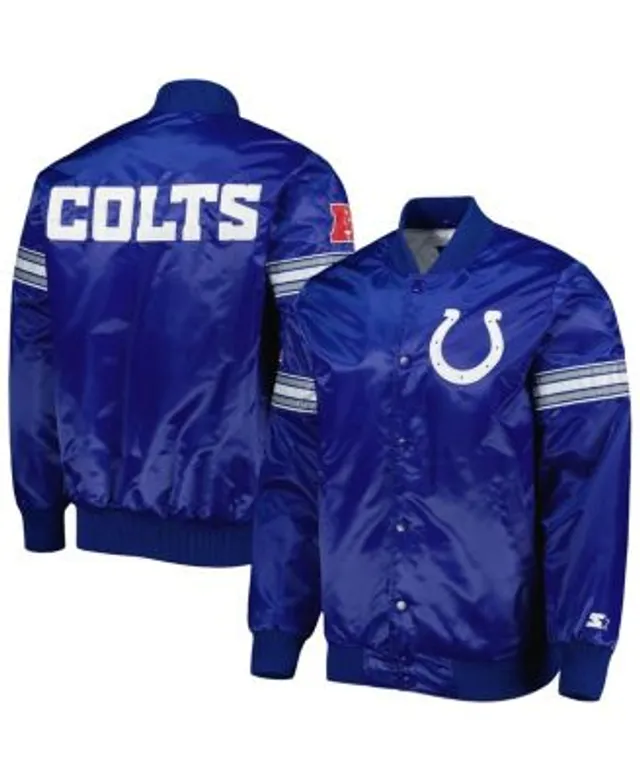 Starter Men's Royal Indianapolis Colts The Pick and Roll Full-Snap Jacket