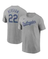 Men's Los Angeles Dodgers Clayton Kershaw Nike White Name & Number T-Shirt