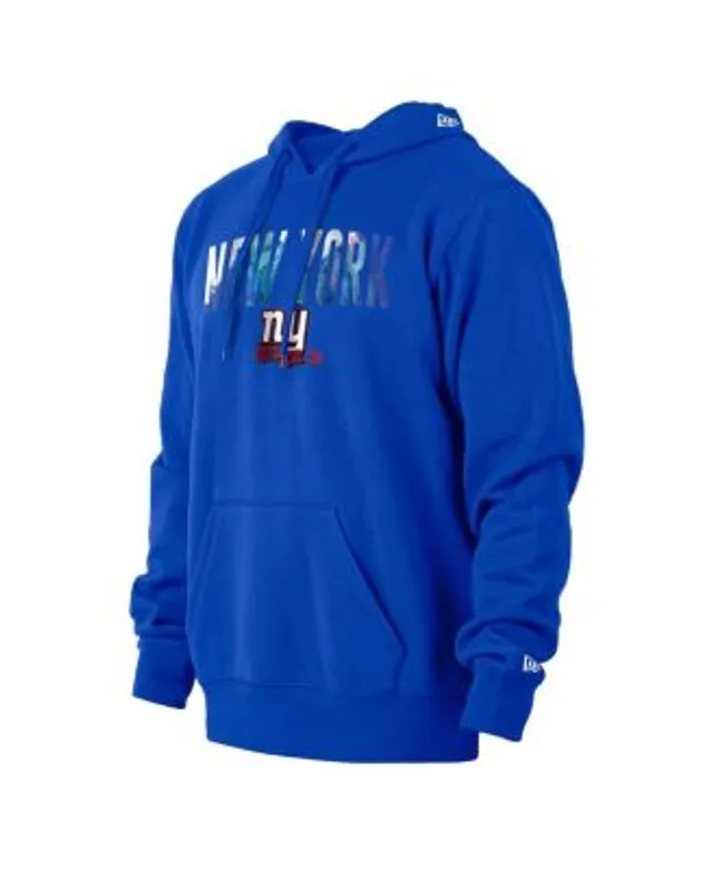 Men's New Era Royal New York Giants Team Tie-Dye Pullover Hoodie