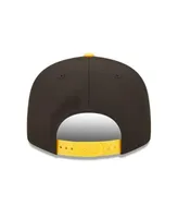 Pittsburgh Steelers New Era Blackletter Arch 9FIFTY Snapback Hat - Black /Gold