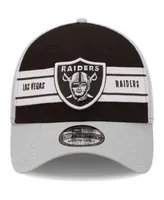 Men's Las Vegas Raiders New Era Gray/Black 2022 Sideline 39THIRTY Flex Hat M/L