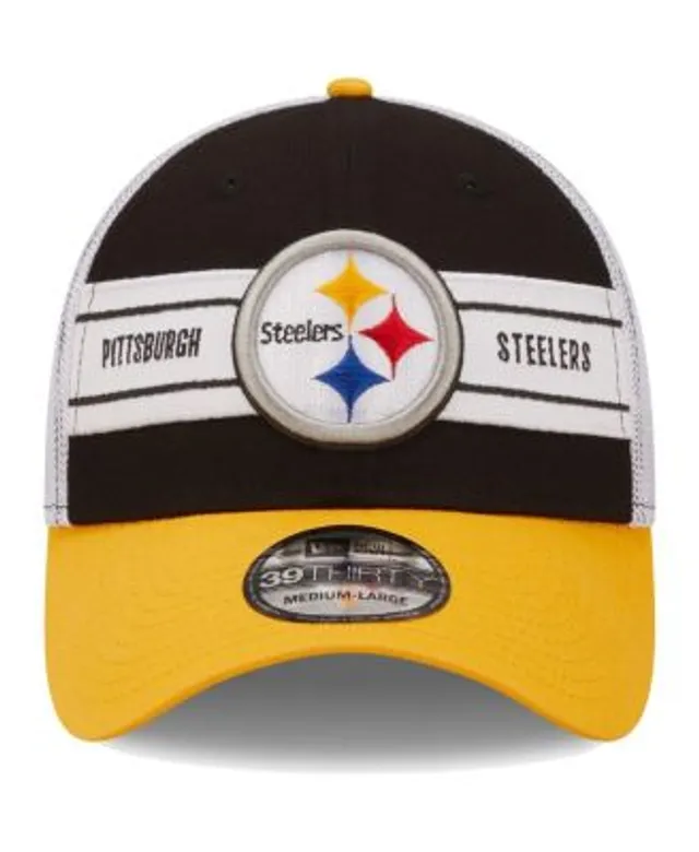 Pittsburgh Steelers Men's New Era 39THIRTY Team Neo Black Hat