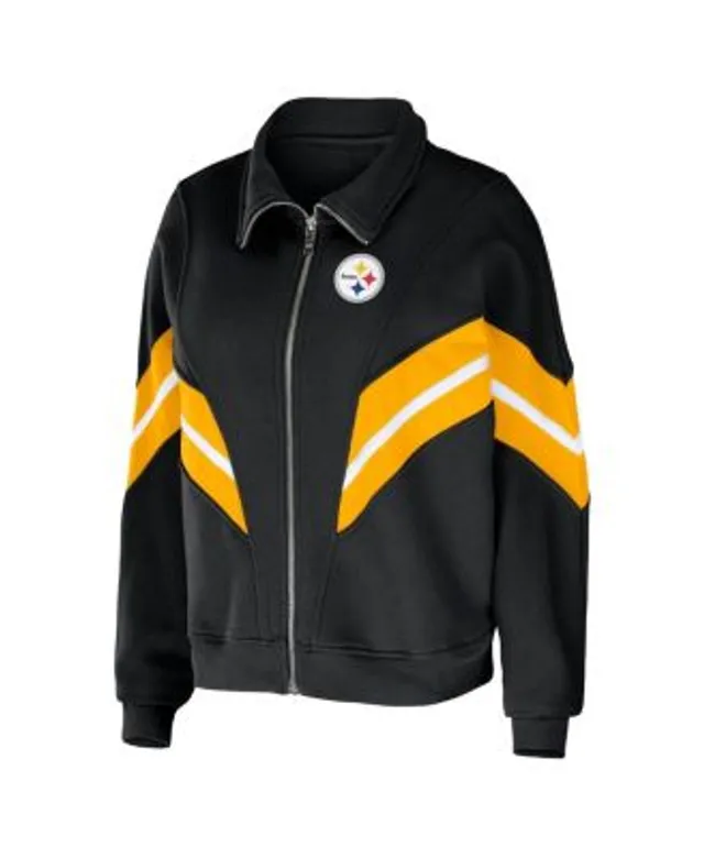 Women's Antigua White/Black Pittsburgh Steelers Guide Full-Zip Jacket in  2023