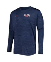 Nike Dri-fit Sideline Velocity Long-sleeve T-shirt - Blue