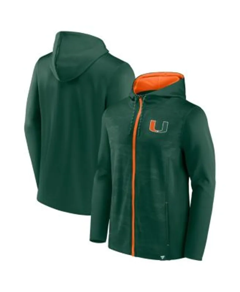 Men's Fanatics Branded Aqua/Orange Miami Dolphins Ball Carrier Full-Zip  Hoodie