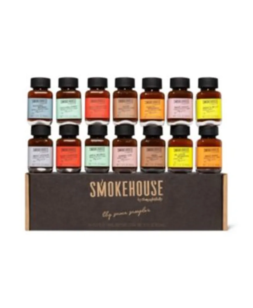 Smokehouse by Thoughtfully, BBQ Grilling Case and Rubs Gift Set, Set of 18