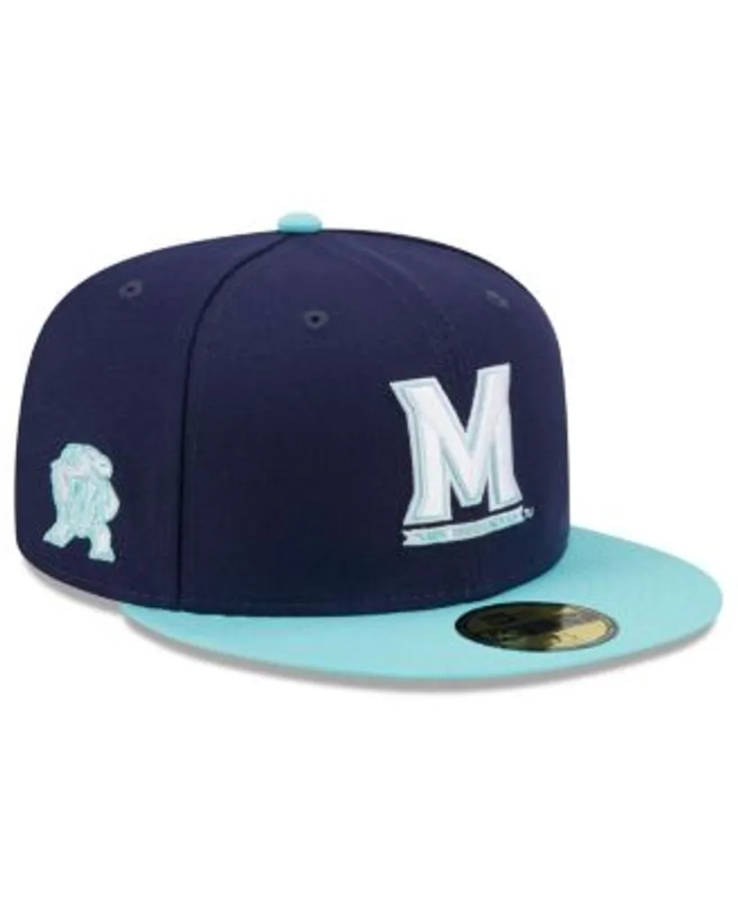 New Era Cream/Light Blue Oakland Athletics Spring Color Two-Tone 59FIFTY Fitted Hat White