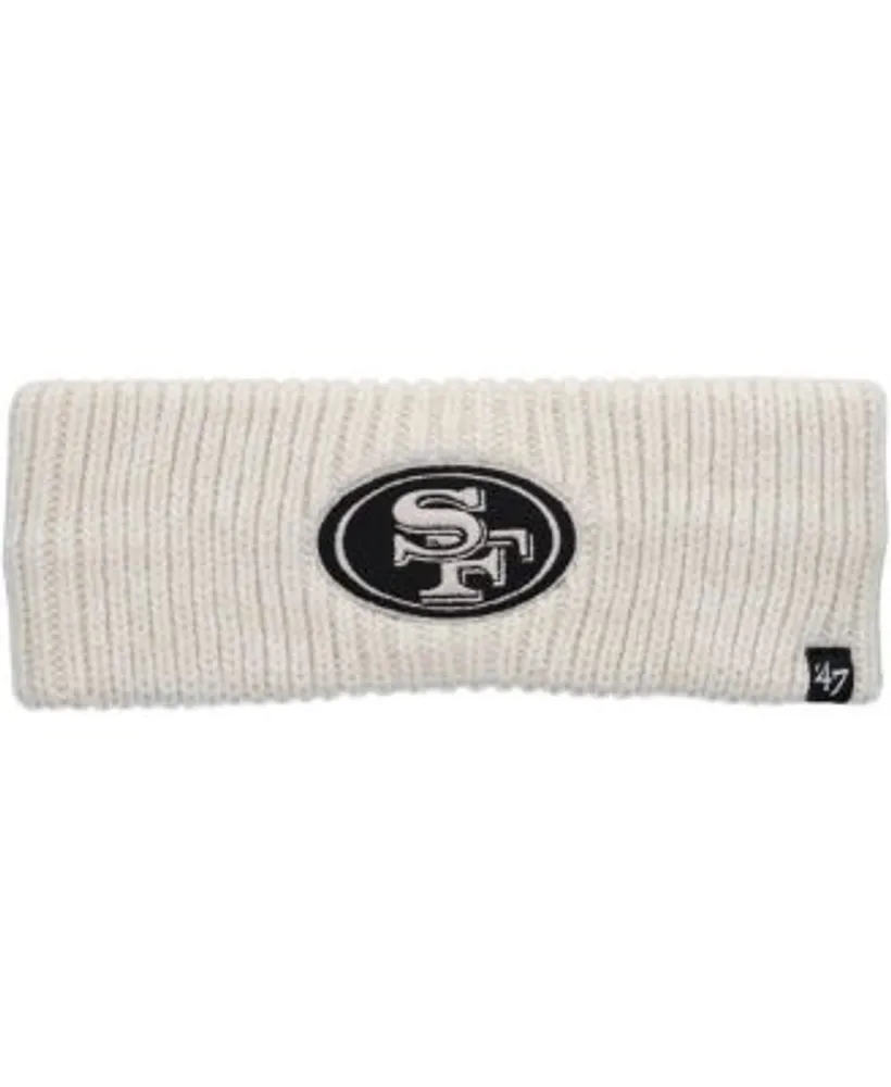 Women's '47 Black San Francisco 49ers Logo Meeko Cuffed Knit Hat