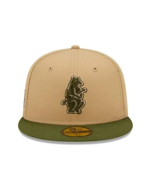 Oakland Athletics New Era Pink Undervisor 59FIFTY Fitted Hat - Khaki/Olive